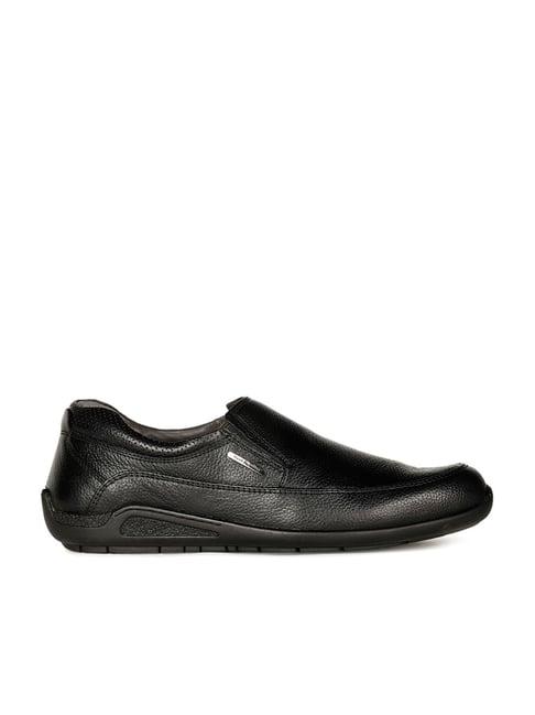 hush puppies by bata men's black formal loafers