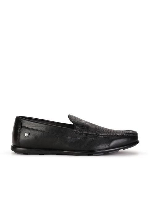 hush puppies by bata men's black casual loafers