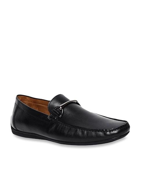 hush puppies by bata men's black casual loafers