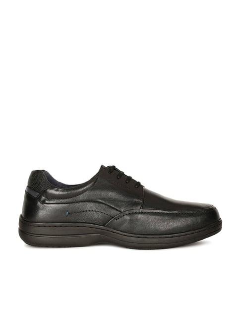 hush puppies by bata men's black derby shoes