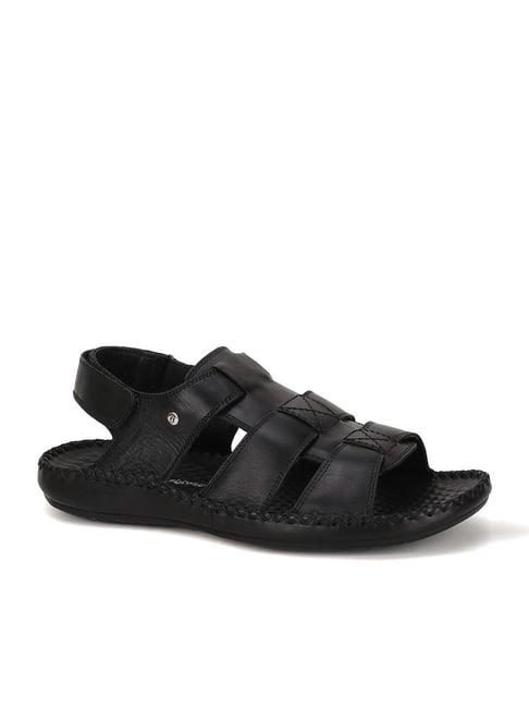 hush puppies by bata men's black fisherman sandals