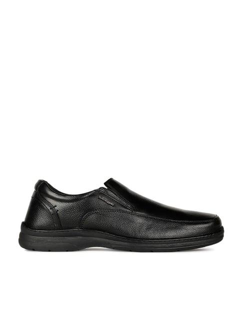 hush puppies by bata men's black formal loafers