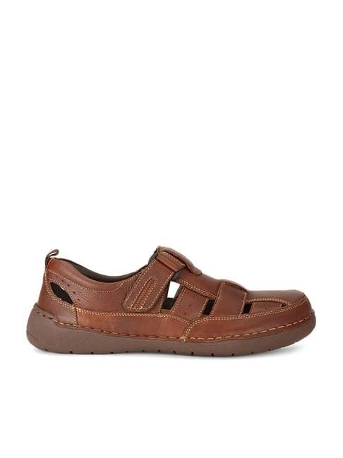 hush puppies by bata men's brown fisherman sandals