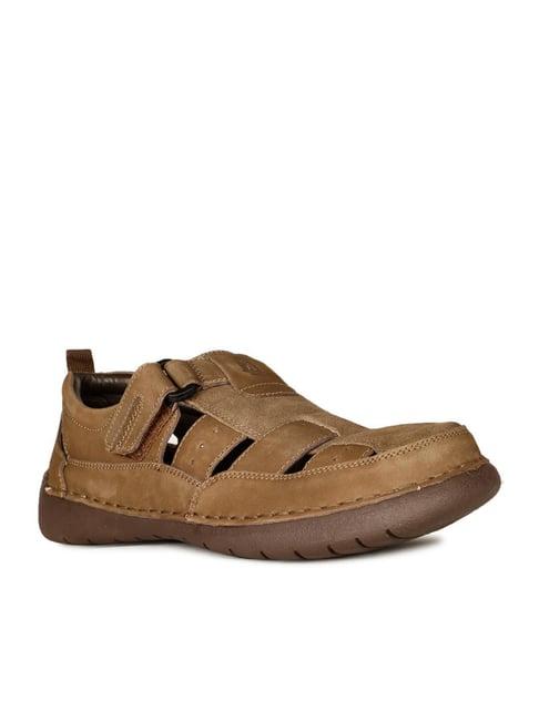 hush puppies by bata men's brown fisherman sandals