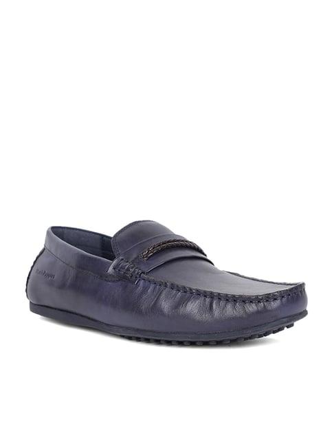 hush puppies by bata men's navy casual loafers