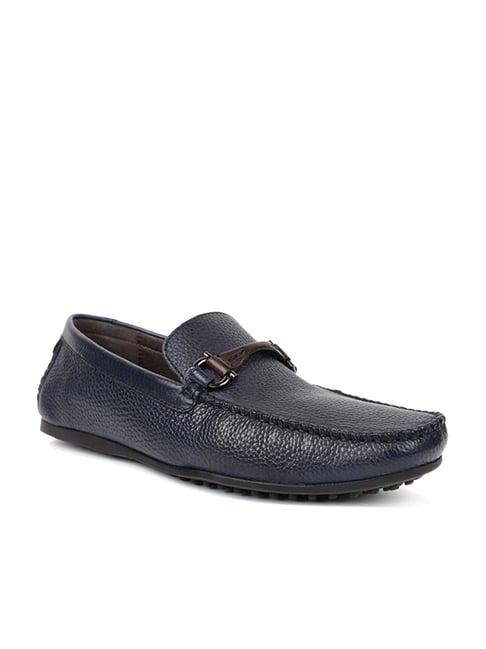 hush puppies by bata men's navy casual loafers