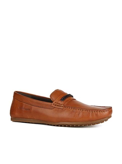 hush puppies by bata men's tan casual loafers