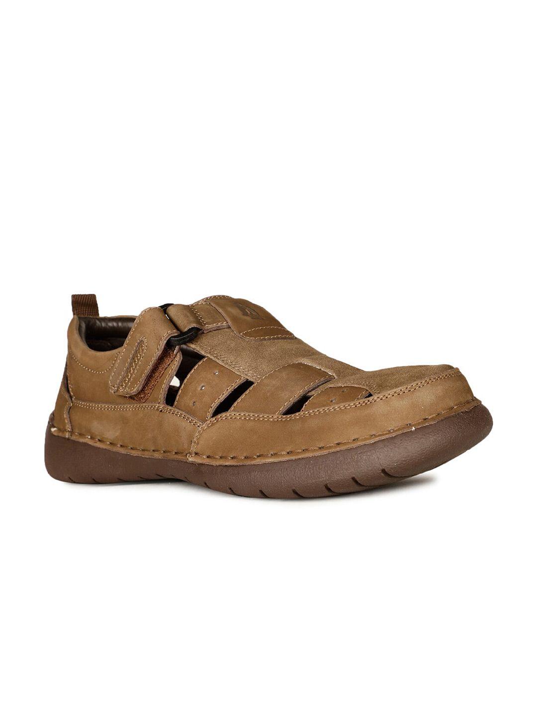 hush puppies leather velcro shoe-style sandals