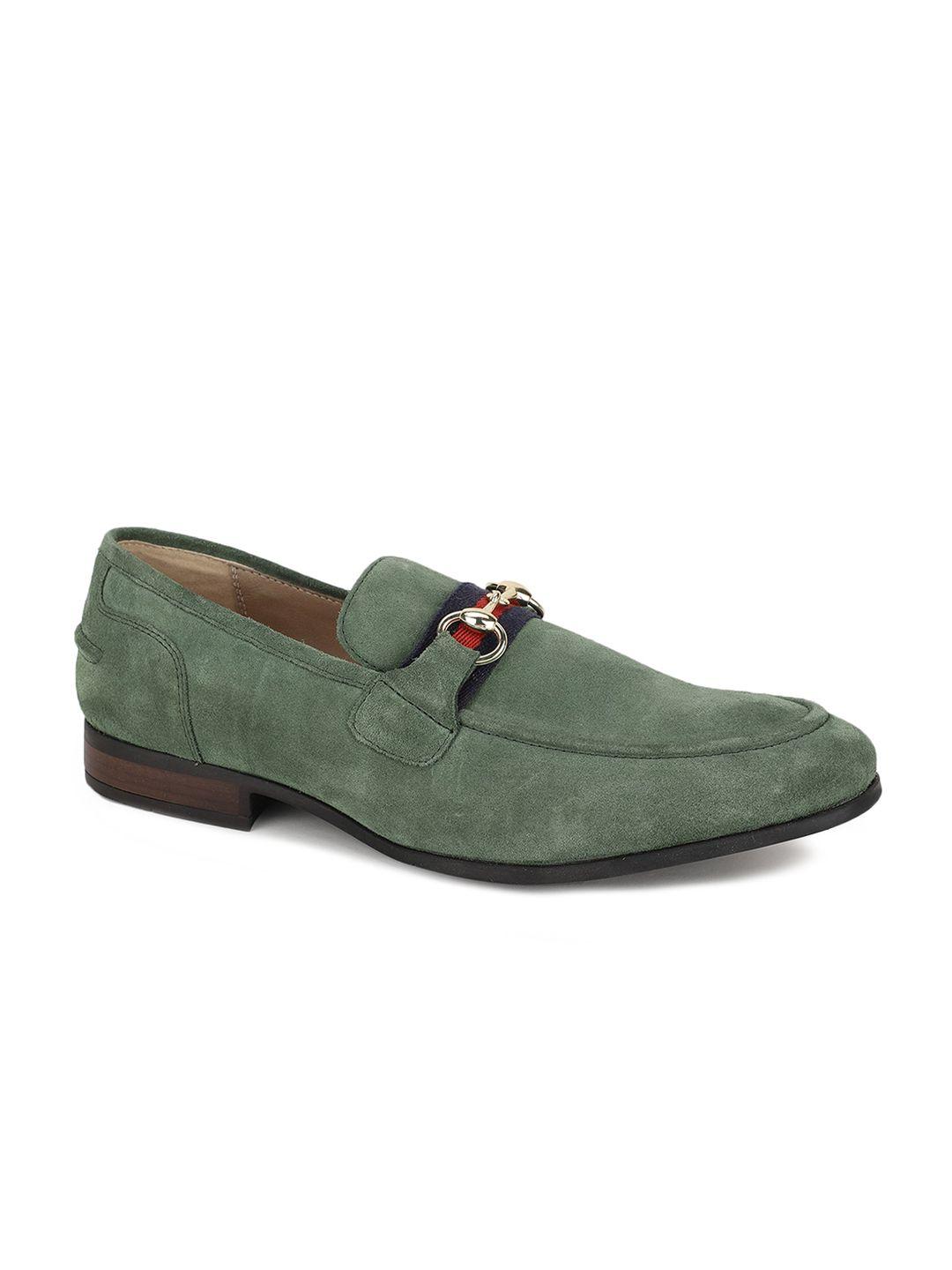 hush puppies men green suede loafers