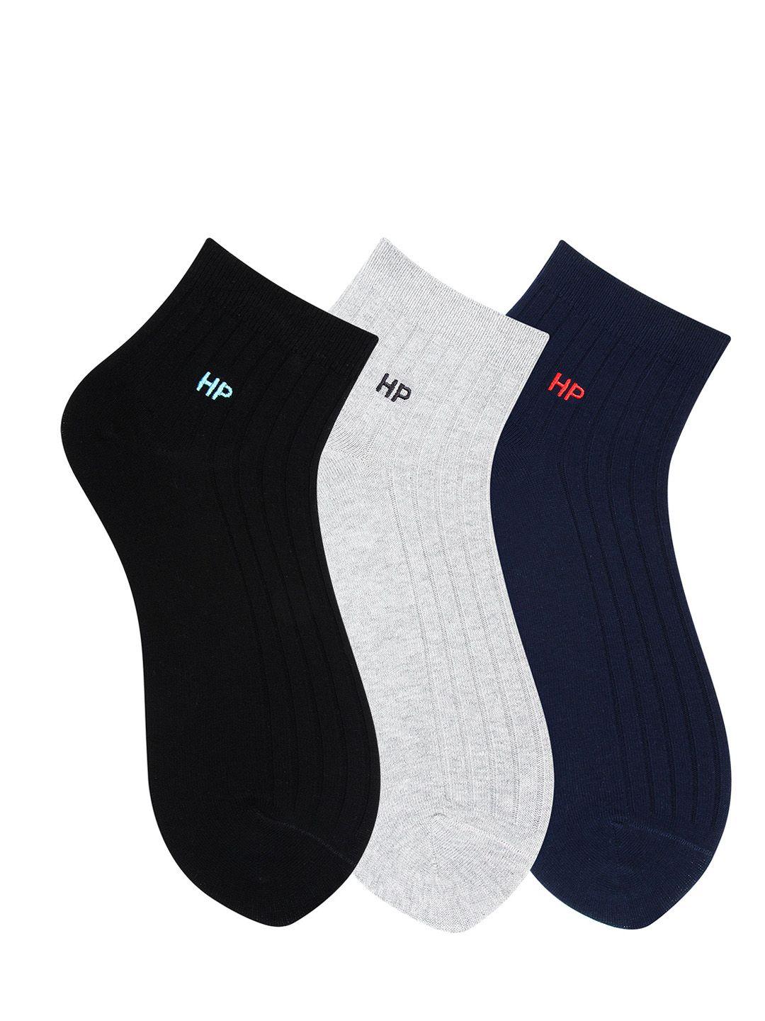 hush puppies men pack of 3 assorted ankle-length socks