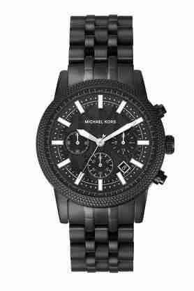 hutton 43 mm black dial stainless steel chronograph watch for men - mk9089