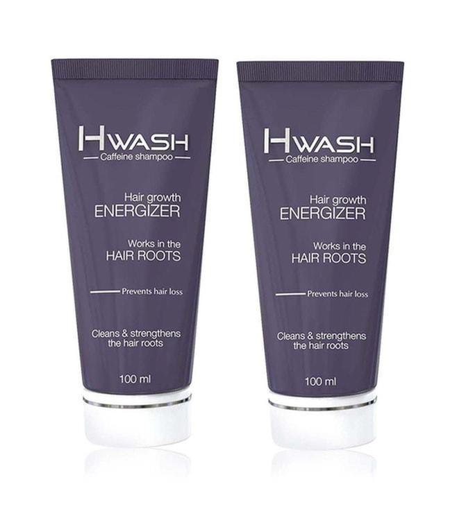 hwash hair growth energizer caffeine shampoo (pack of 2)