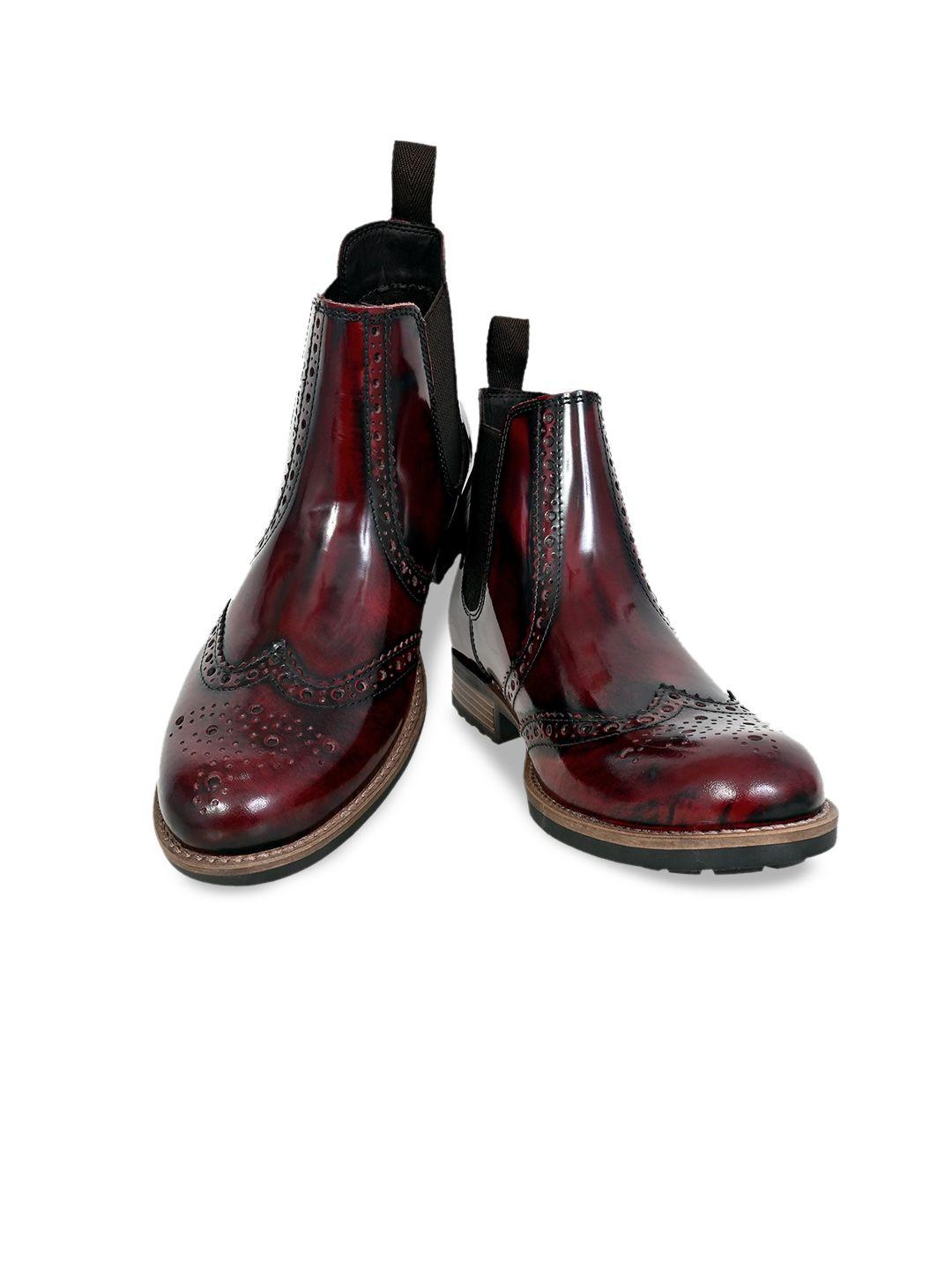 hx london men textured leather chelsea boots