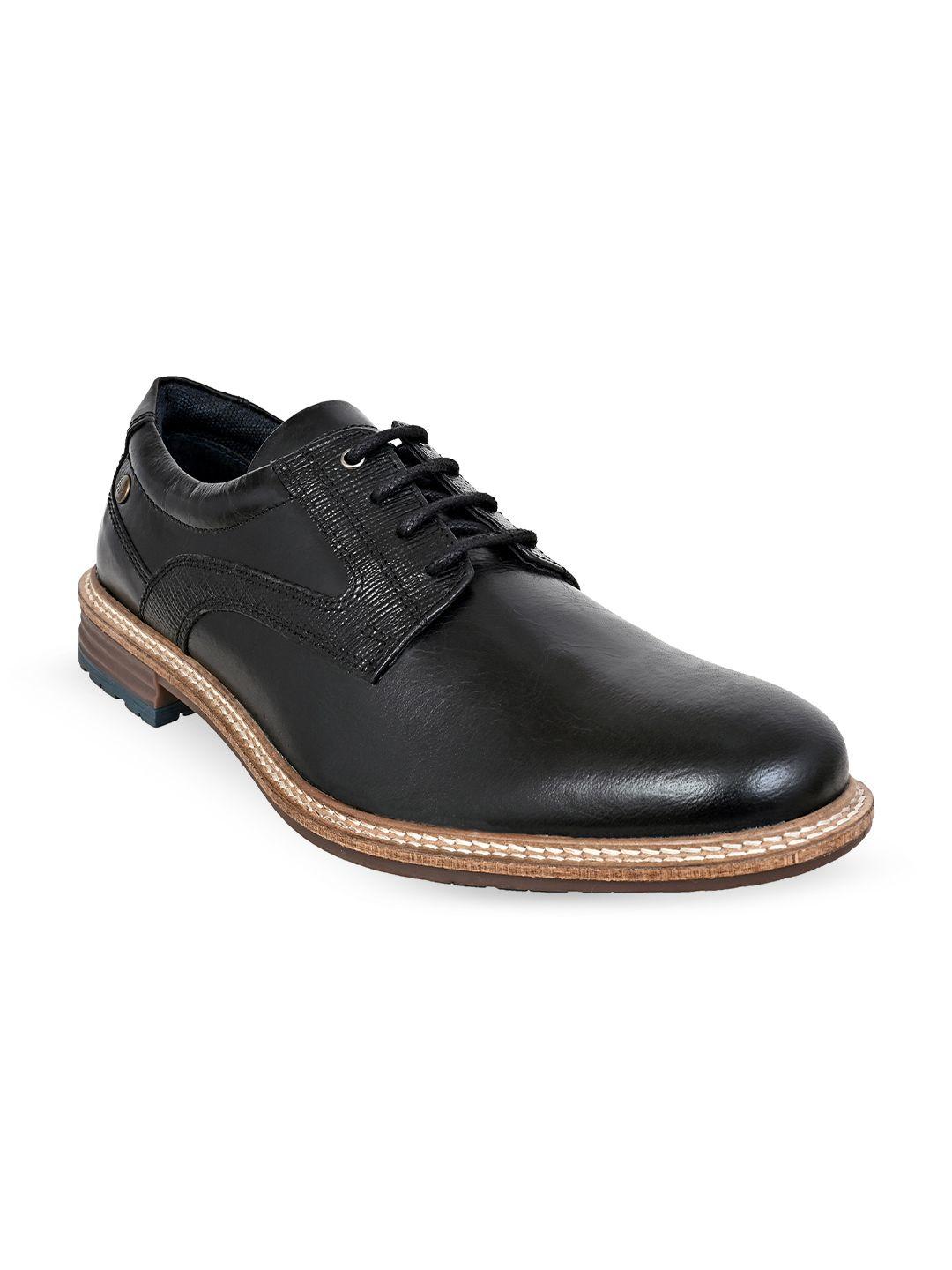 hx london men textured leather formal derbys