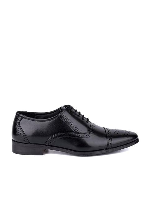 hydes n hues men's black brogue shoes