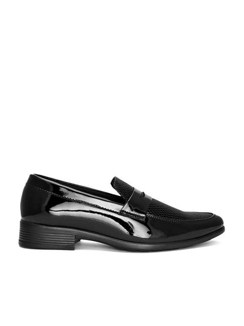 hydes n hues men's carbon black formal loafers