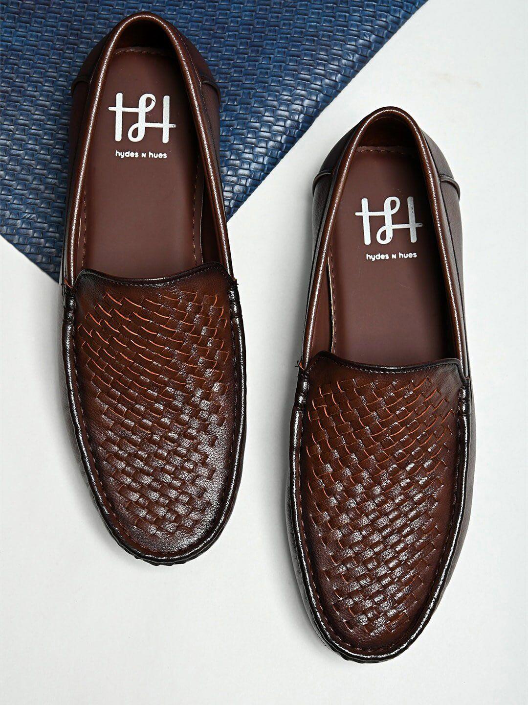 hydes n hues men textured loafers