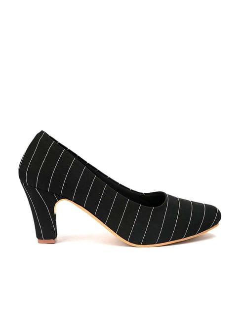 hydes n hues women's black casual pumps