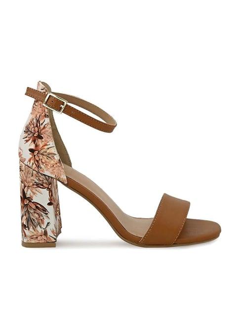 hydes n hues women's tan ankle strap sandals