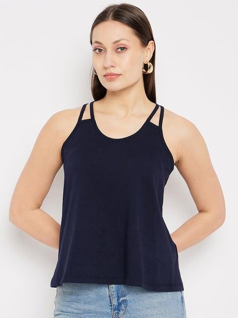 hypernation navy relaxed fit top
