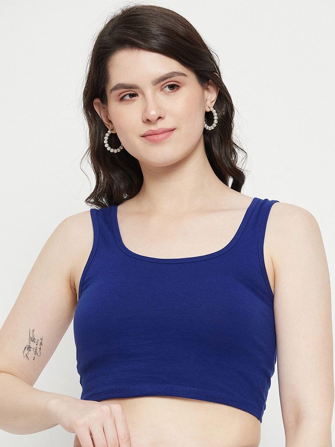 hypernation ribbed fitted crop top