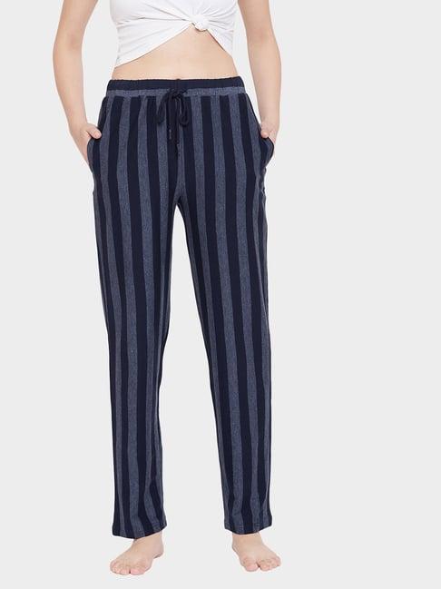 hypernation blue slim fit pyjama pants