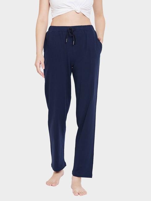 hypernation blue slim fit pyjama pants