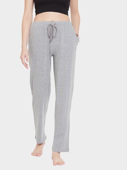 hypernation grey slim fit pyjama pants