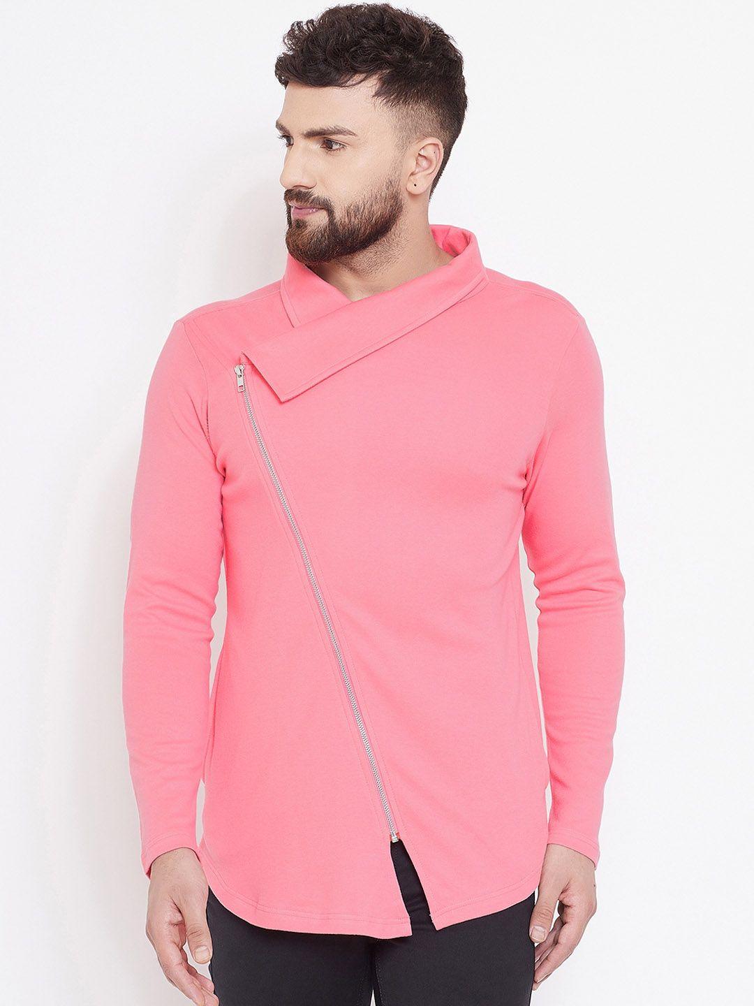 hypernation men pink solid tailored jacket