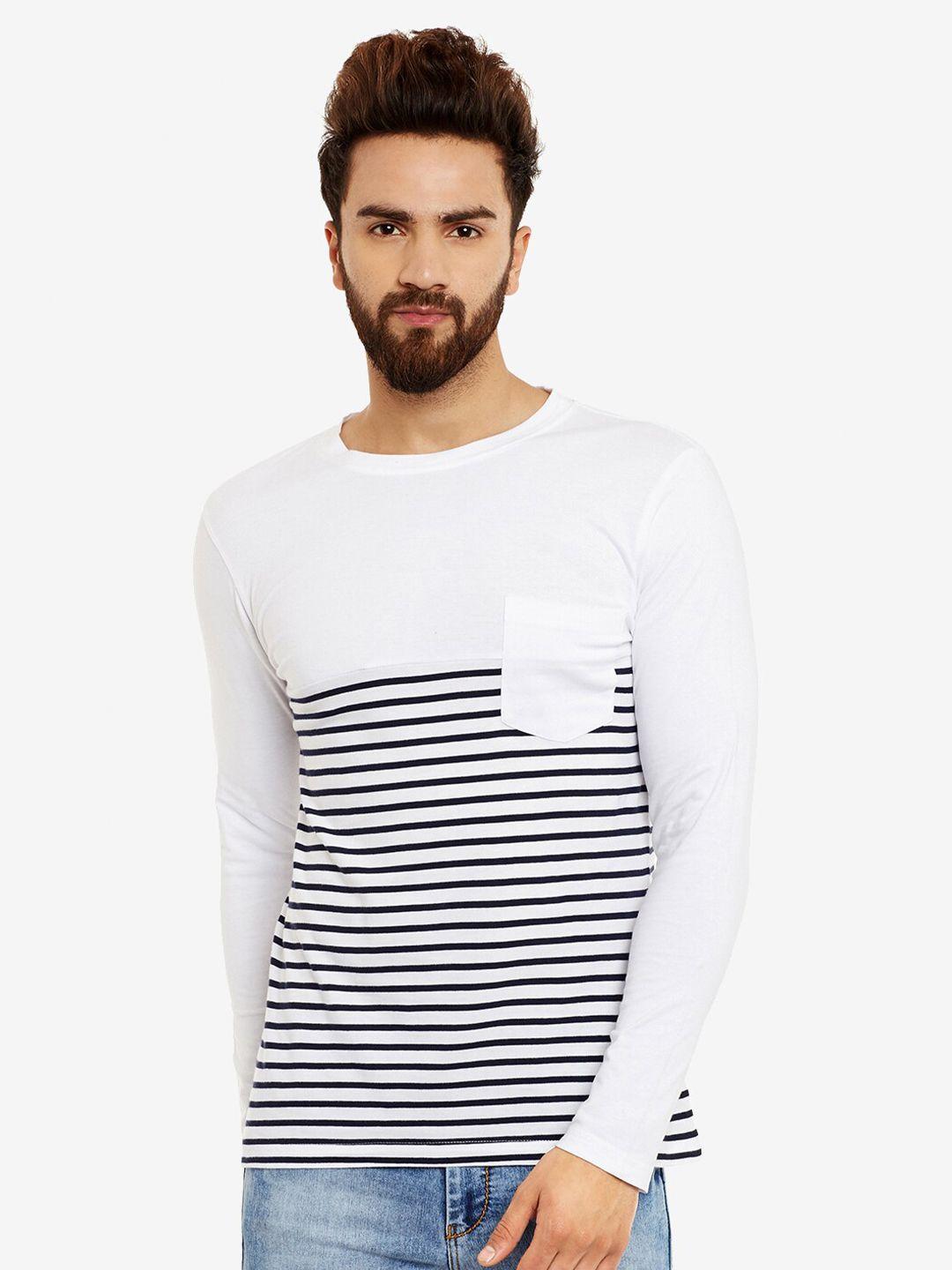 hypernation striped cotton slim fit t-shirt