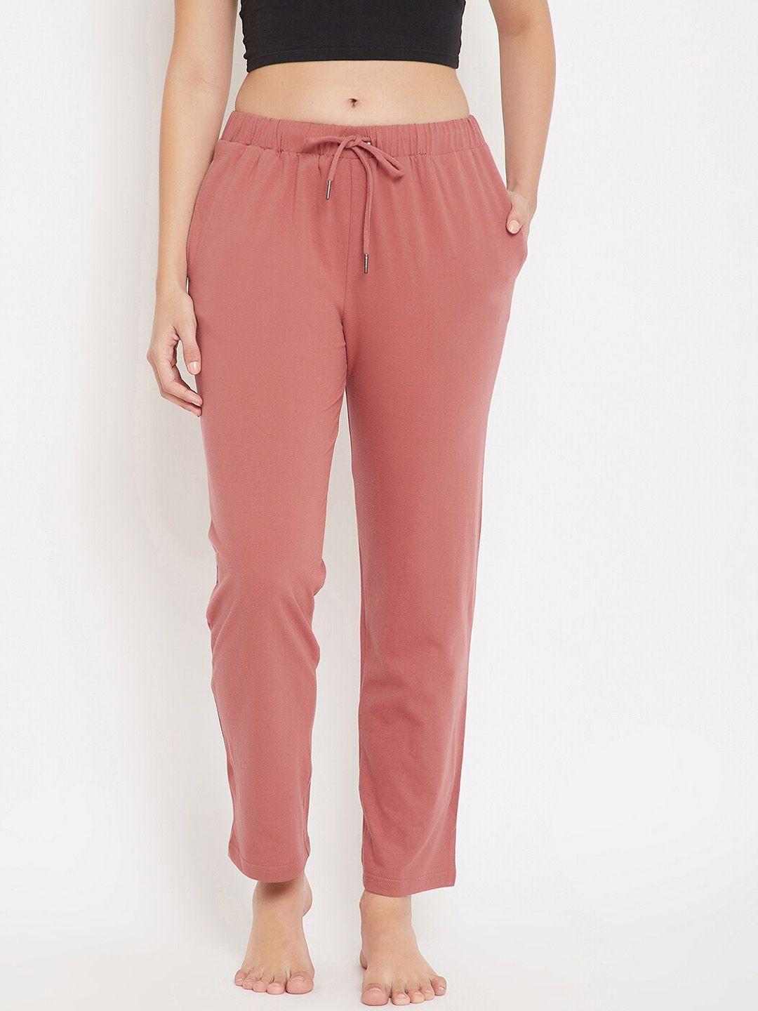 hypernation women rust red lounge pants