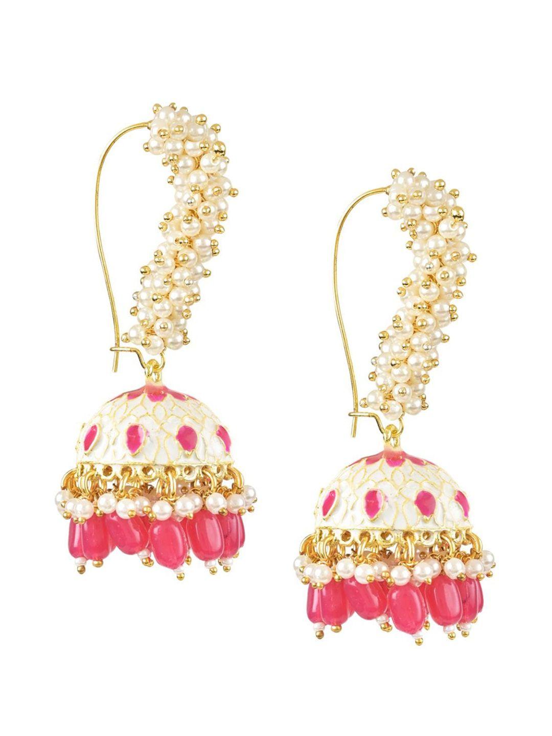 i jewels contemporary jhumkas earrings