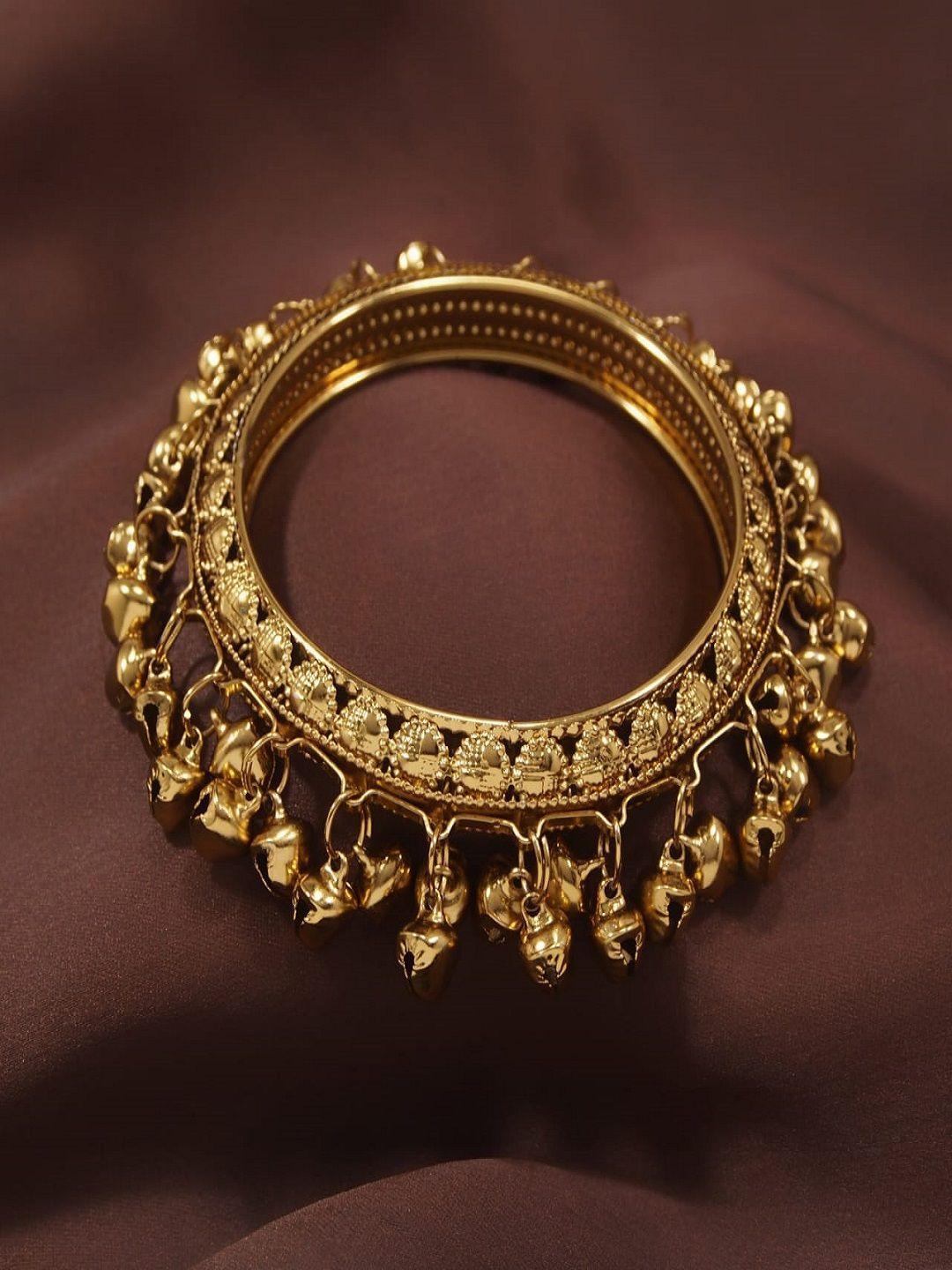 i jewels gold plated ghungroo handcrafted bangle