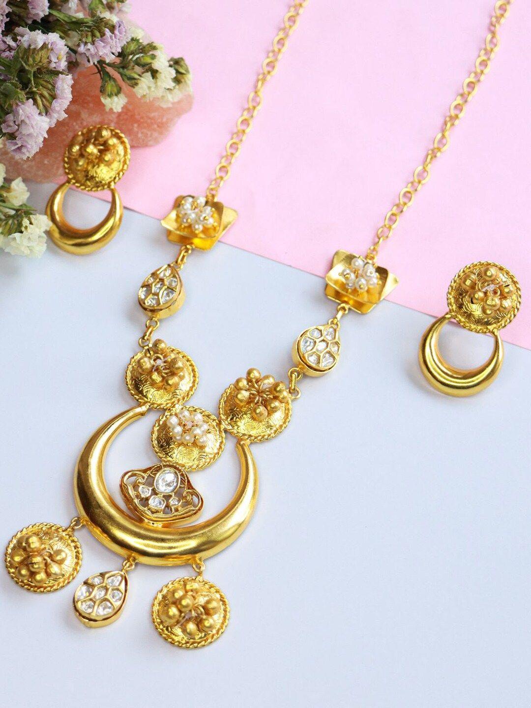 i jewels women gold-plated jewellery set