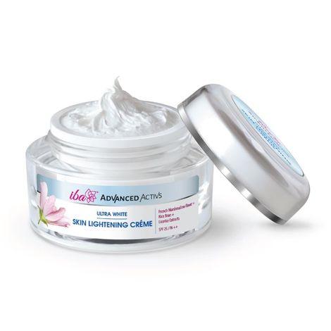 iba advanced activs ultra white skin lightening cream spf 25 (50 g)