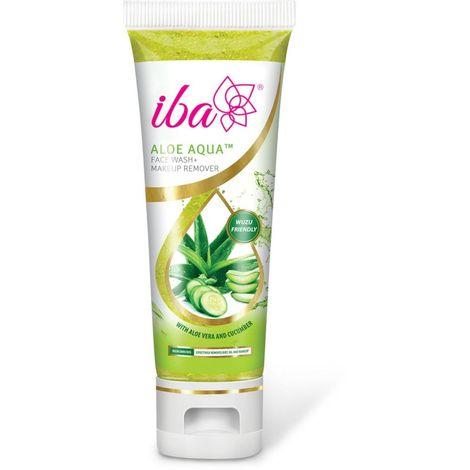 iba aloe aqua face wash + makeup remover (100 ml)