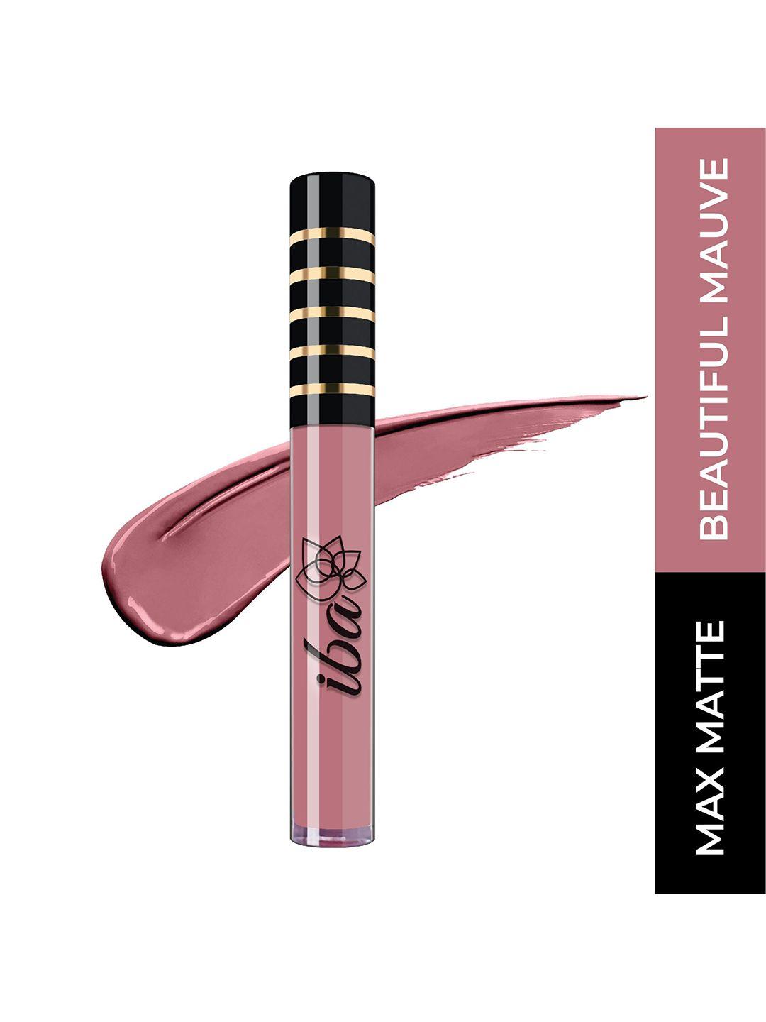 iba maxx matte liquid lipstick beautiful mauve- 2.6 ml