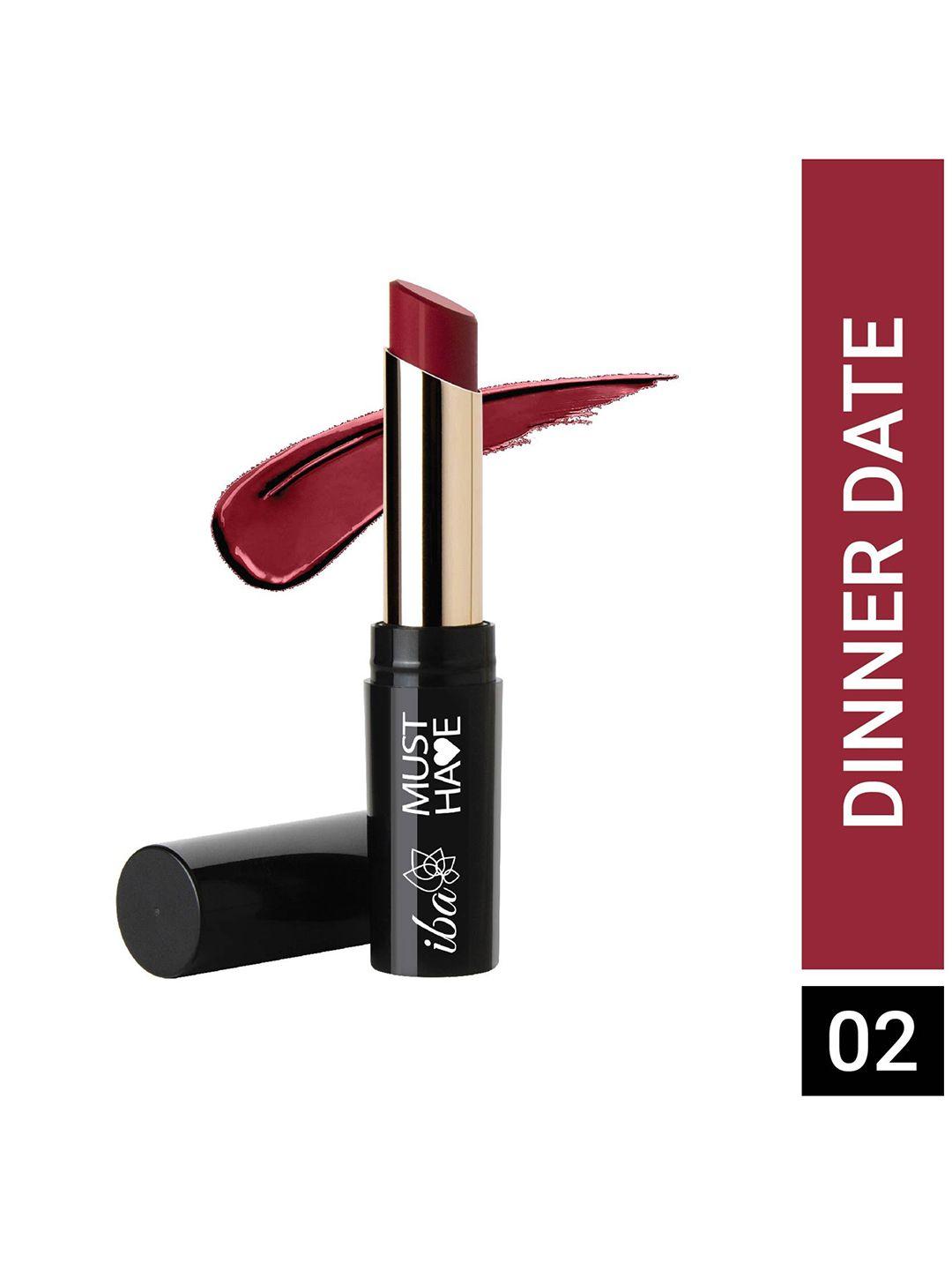 iba must have transfer proof ultra matte lipstick 3.2g - dinner date 02