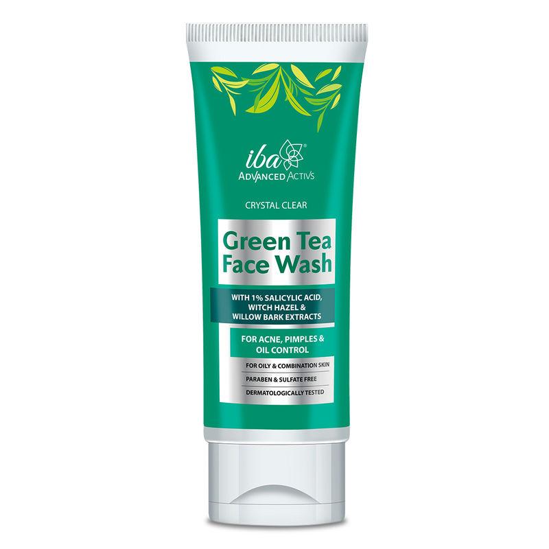 iba advanced activs crystal clear green tea face wash