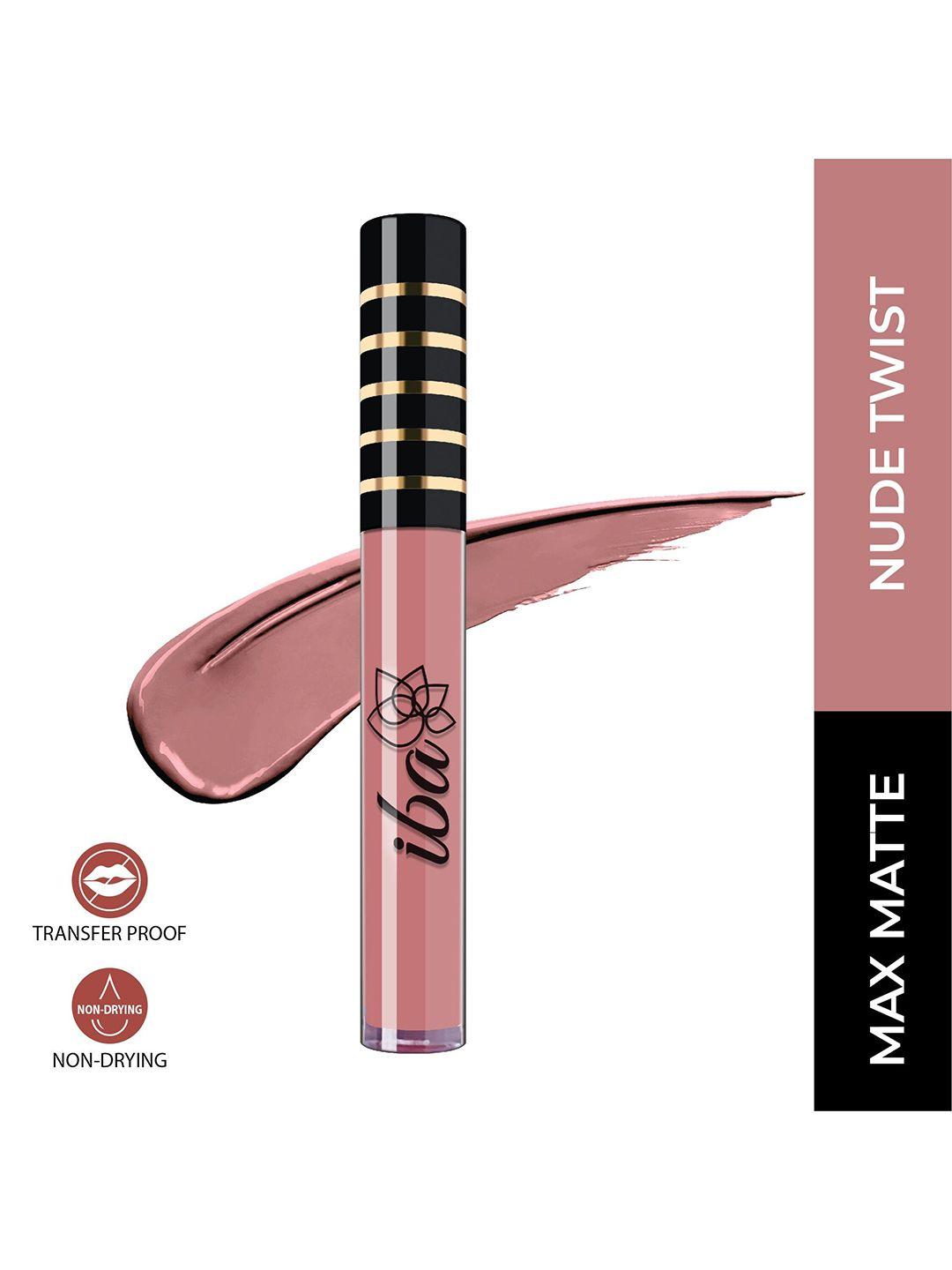 iba maxx matte liquid lipstick nude twist, 2.6 ml