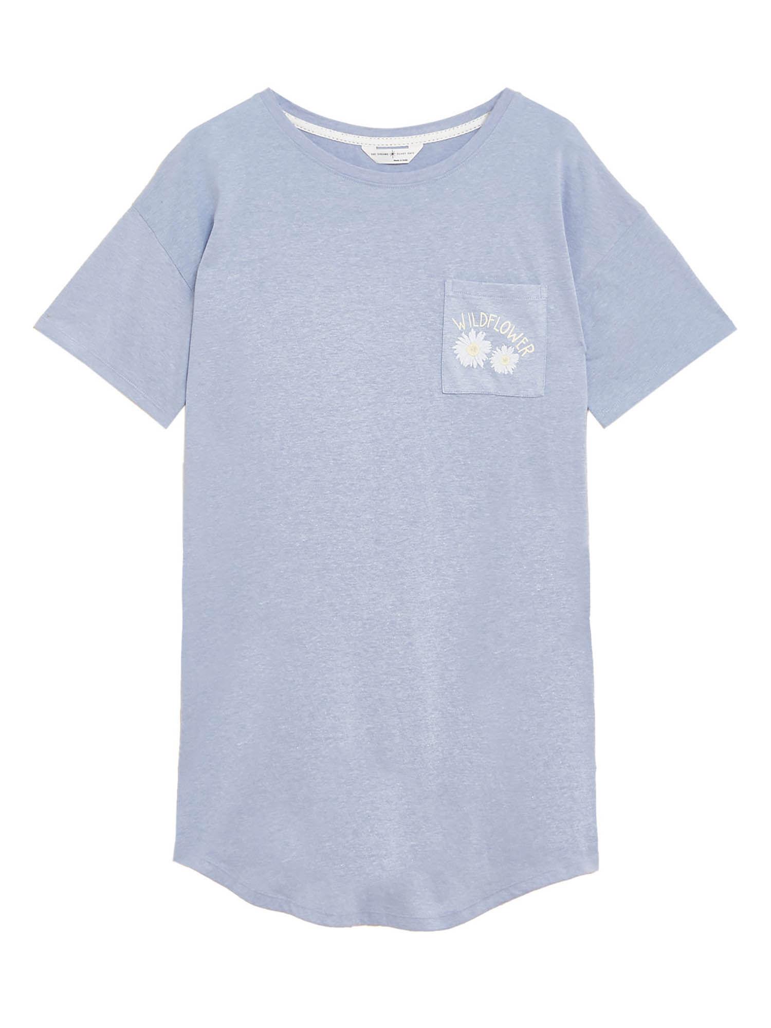 ibo cotton daisy pocket short nightdress