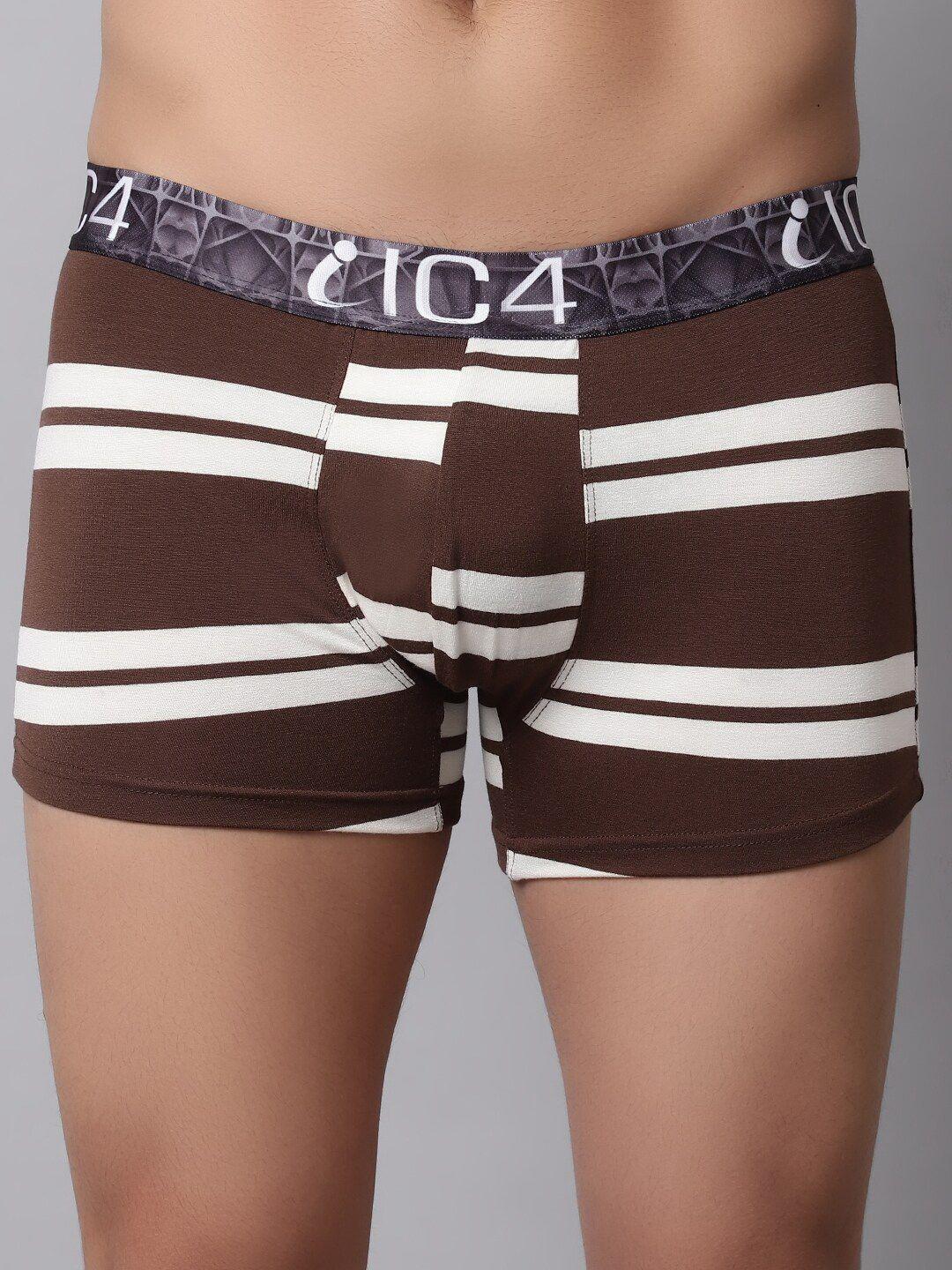ic4 men mid-rise striped trunk