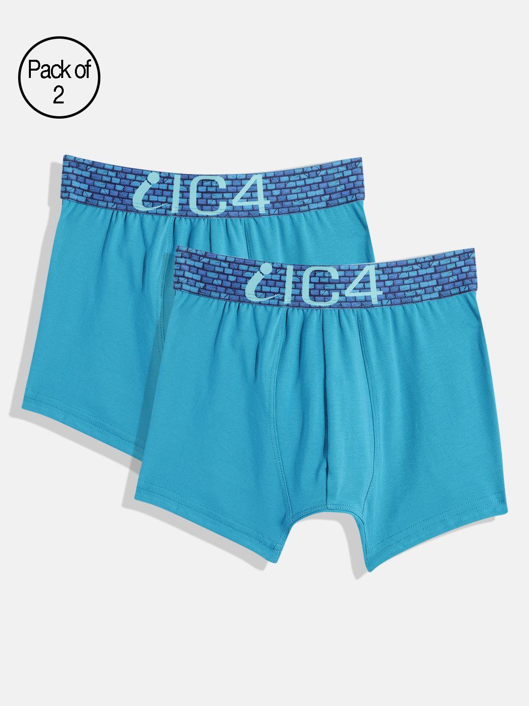 ic4 boys pack of 2 blue trunks 0t2004p2