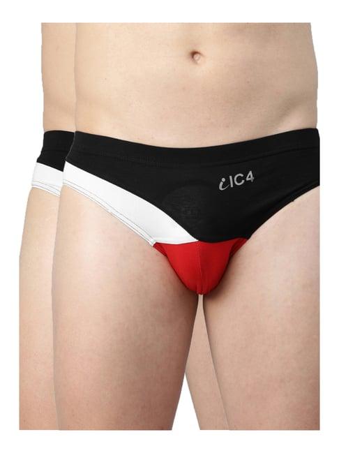 ic4 multicolor striped briefs - pack of 2