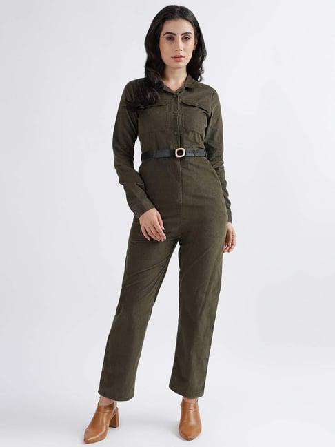 iconic green cotton jumpsuit