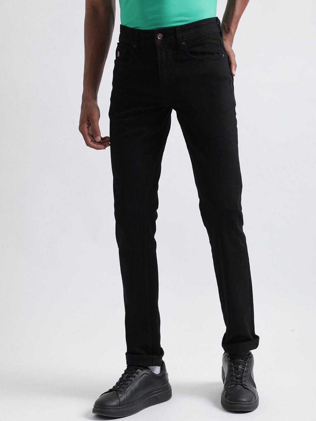 iconic men slim fit mid-rise clean look jeans