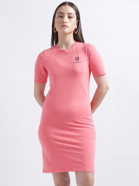iconic pink cotton shift dress