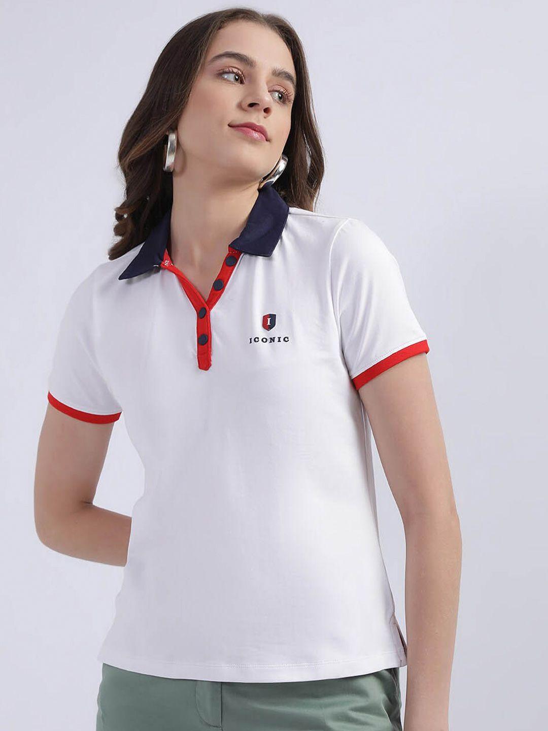 iconic polo collar regular fit t-shirt