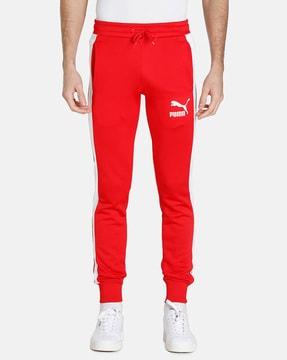 iconic t7 slim fit joggers with contrast panels