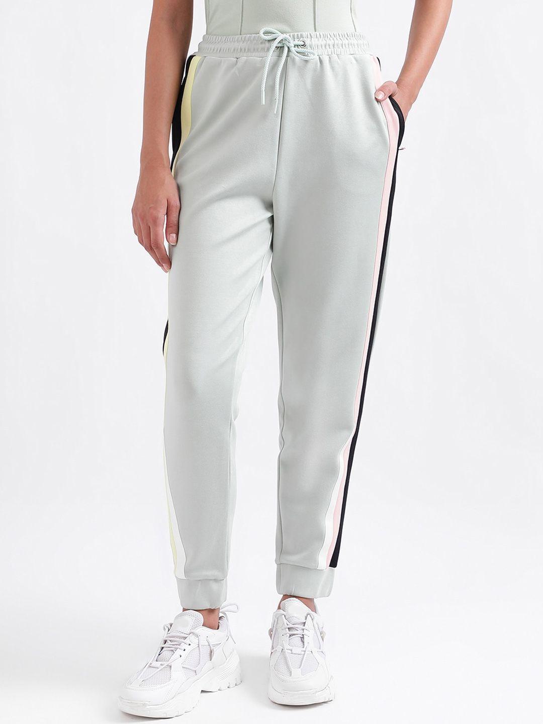 iconic women cotton mid rise relaxed fit joggers